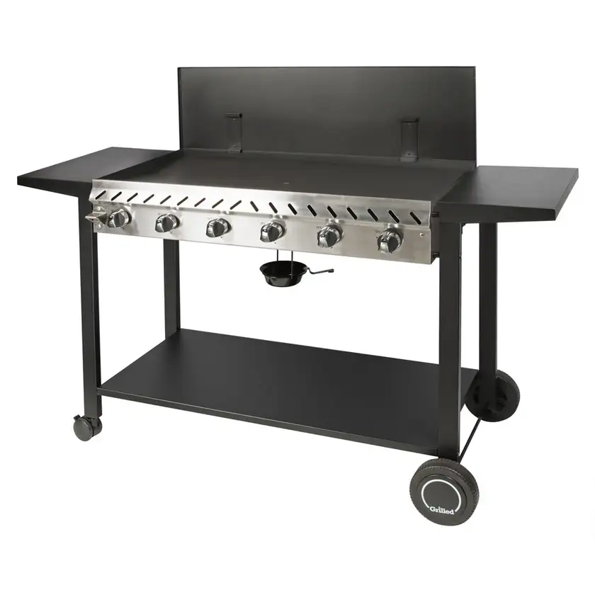 Grilled 6 Burner Solid Hotplate Deluxe BBQ 2.0