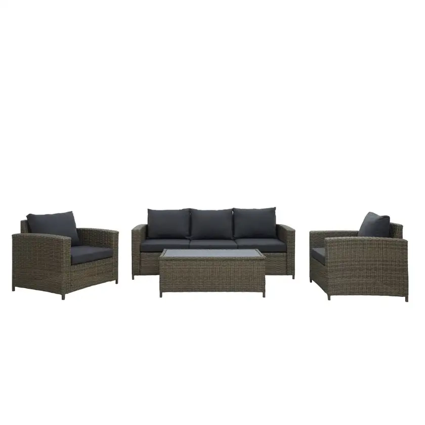 Lagos 5 Seater Wicker Lounge Setting