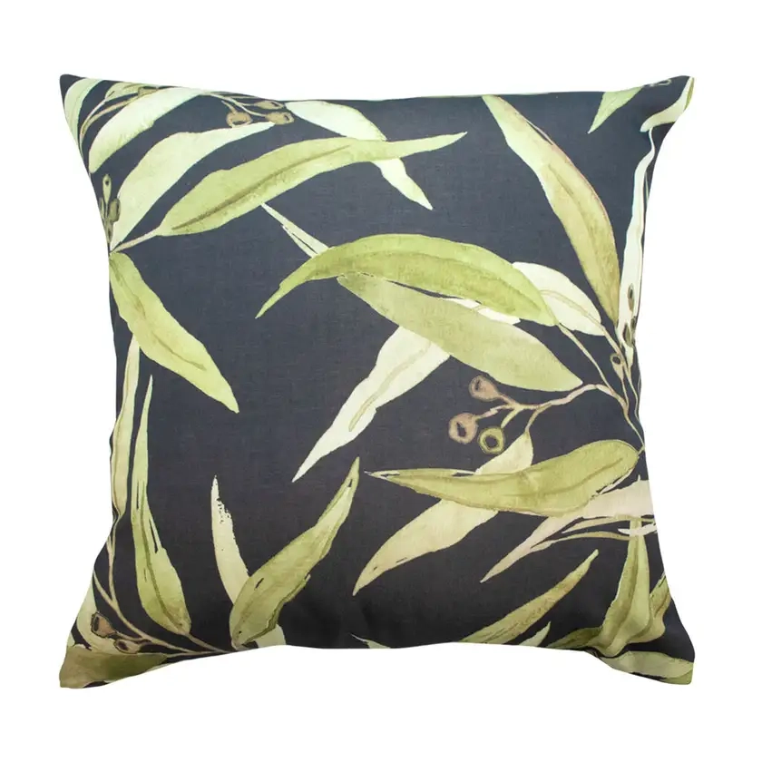 Outdoor 45cm Cushion - Gum Leaf Charcoal