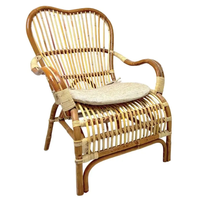 Palm Rattan Occasional Chair