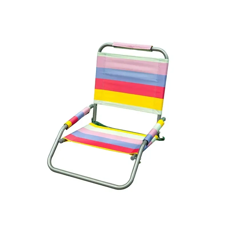 Printed Beach Chair - Sunset Stripe