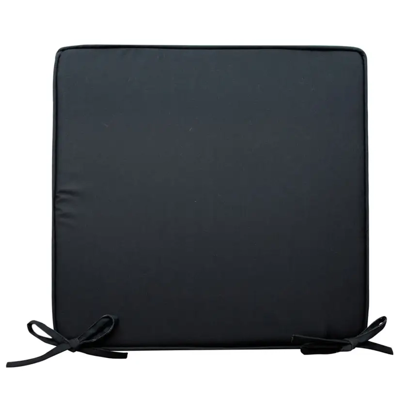 Seat Cushion - 40cm Black Square