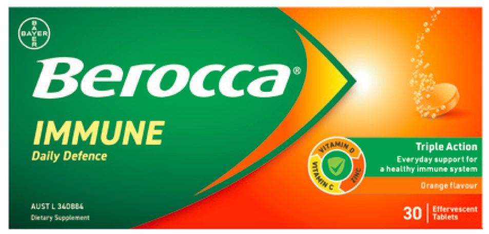 Berocca Immune Daily Defence Orange 30 tablets