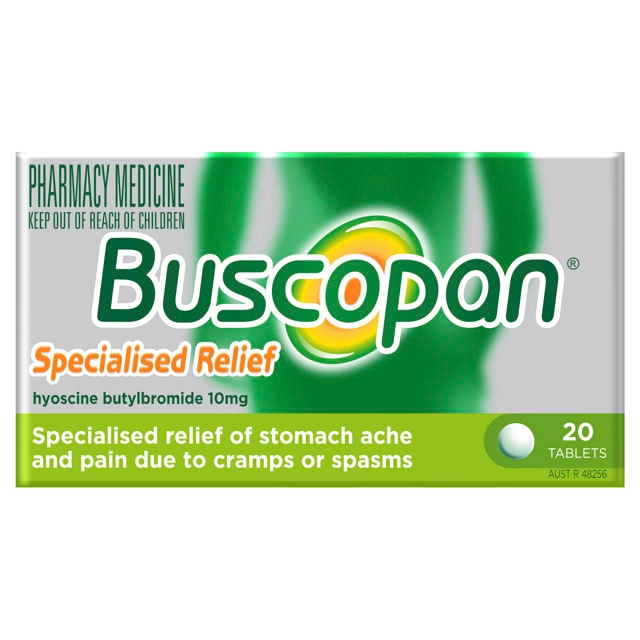 Buscopan 10mg 20 Tablets