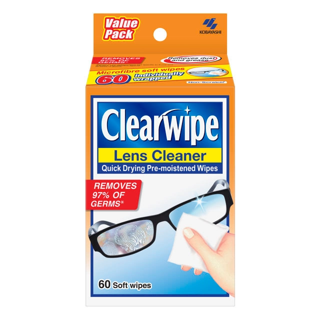 Clearwipe Lens Cleaner 60 Wipes