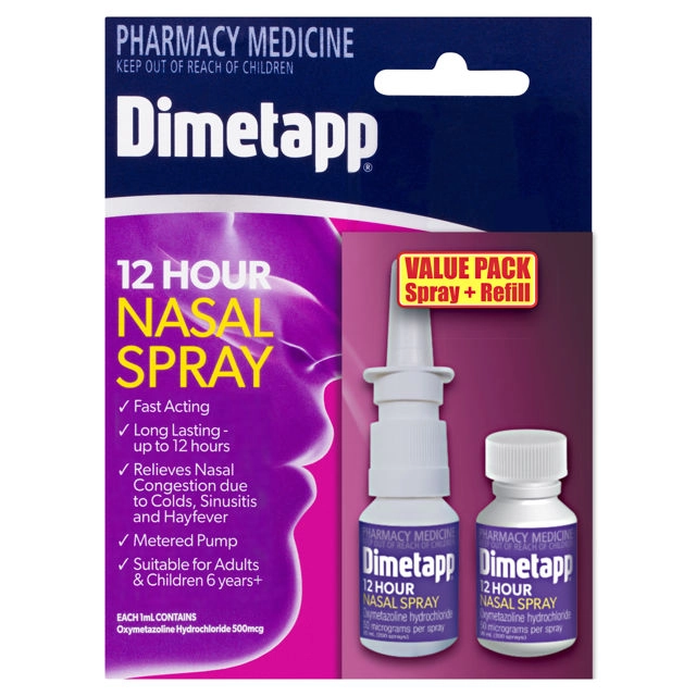 Dimetapp Nasal Spray Twin Pack + Refill 40ml