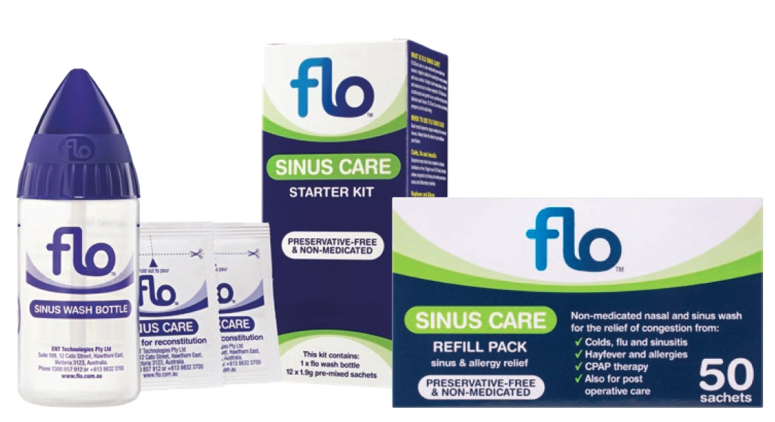 Flo Sinus Care Starter Kit 12 Sachets or Sinus Care Refill 50 Sachets