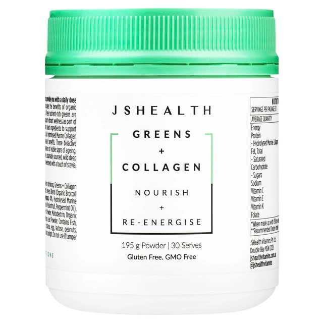 JSHealth Vitamins Greens + Collagen 195g