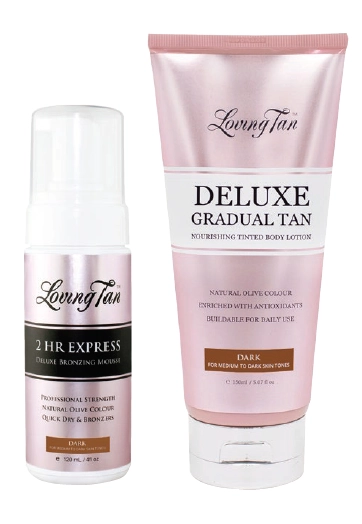 Loving Tan 2 Hour Express Dark Bronzing Mousse 120ml or Deluxe Gradual Tan Dark 150ml