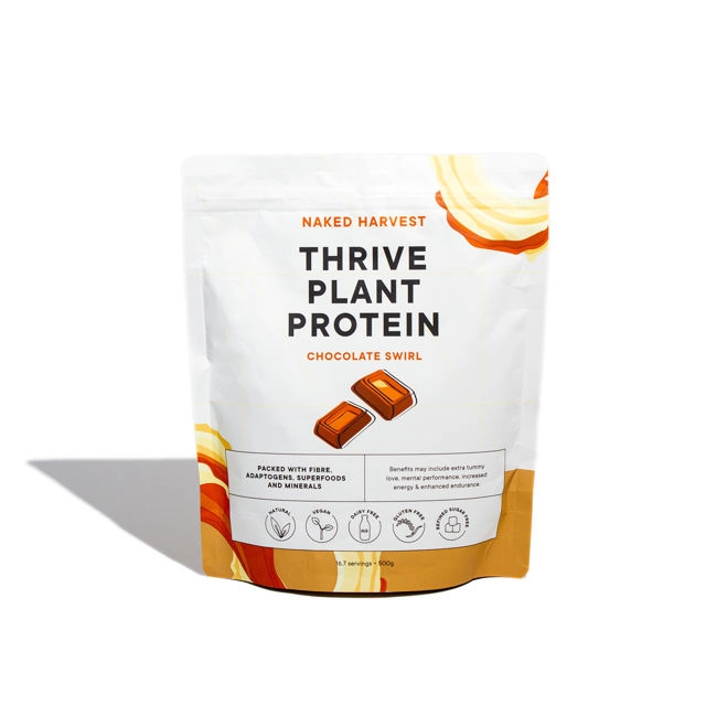 Naked Harvest Thrive Plant Protein Chocolate Swirl 500g