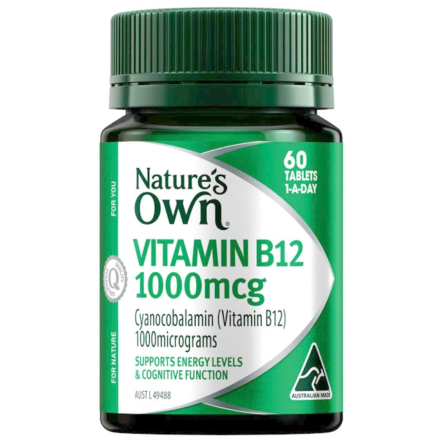 Nature’s Own Vitamin B12 1000mcg 60 Tablets