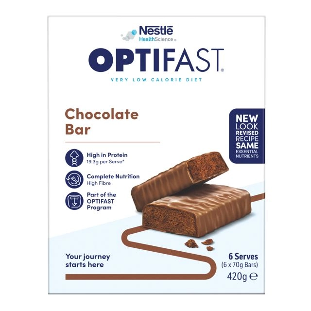 Optifast VLCD Bar Chocolate 6 Pack