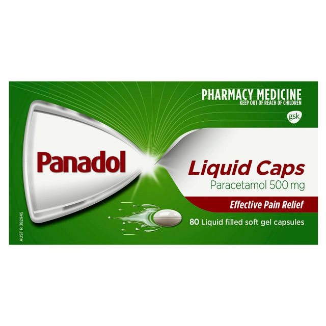 Panadol Liquid Caps 80 Capsules