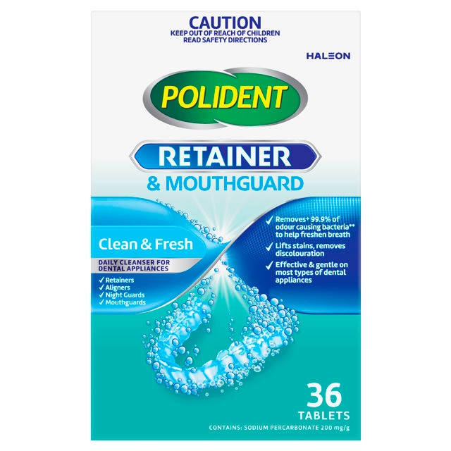 Polident Retainer & Mouthguard Cleanser 36 Pack