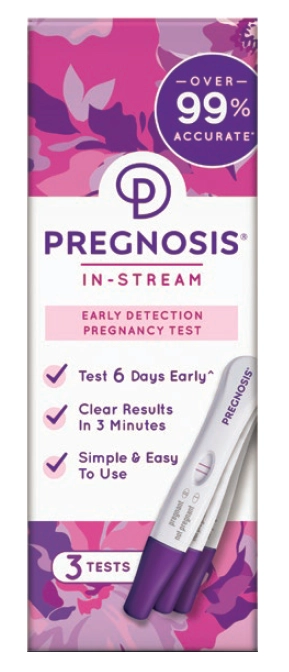 Pregnosis Early Pregnancy Test In-Stream 3 pack