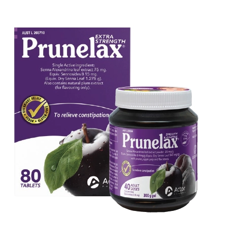 Prunelax Extra Strength Laxative 80 Tablets or Smooth 300g