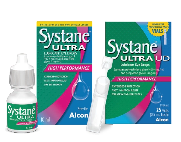 Systane Ultra Lubricant Eye Drops 10ml or Ultra Preservative Free Eye Drops 0.5ml 25 Vials