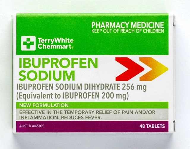 TerryWhite Chemmart Ibuprofen Sodium 256mg 48 Tablets