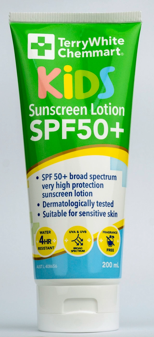 TerryWhite Chemmart Kids Sunscreen Lotion SPF50+ - 200ml