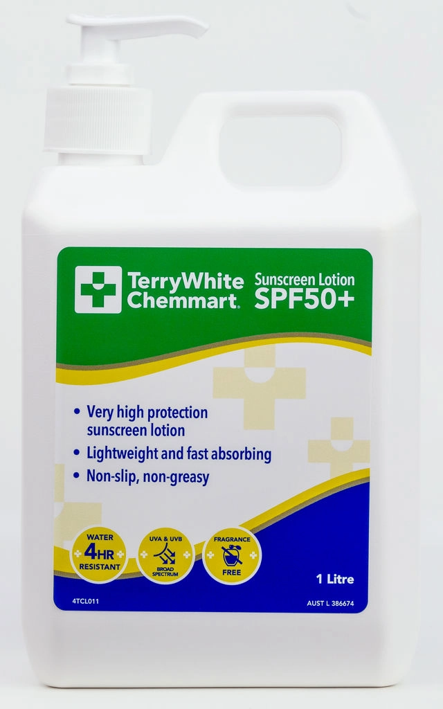 TerryWhite Chemmart Sunscreen SPF50+ - 1 Litre