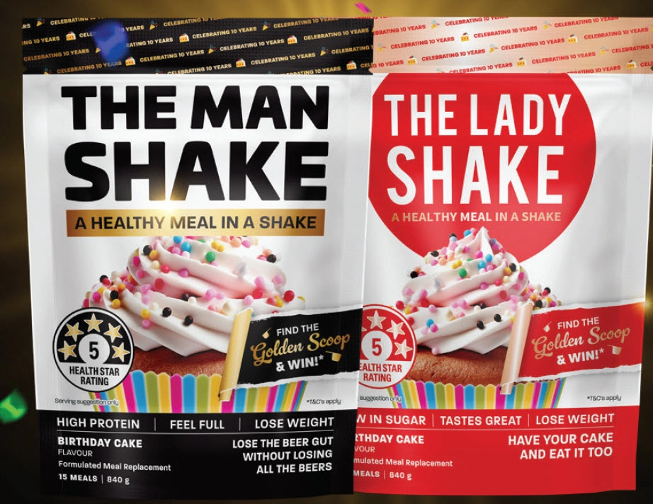 The Man Shake & The Lady Shake Birthday Cake 840g