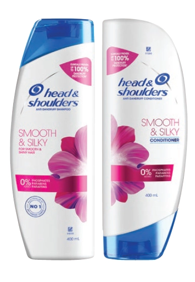 Head&Shoulders Smooth&Silky Shampoo or Conditioner 400ml