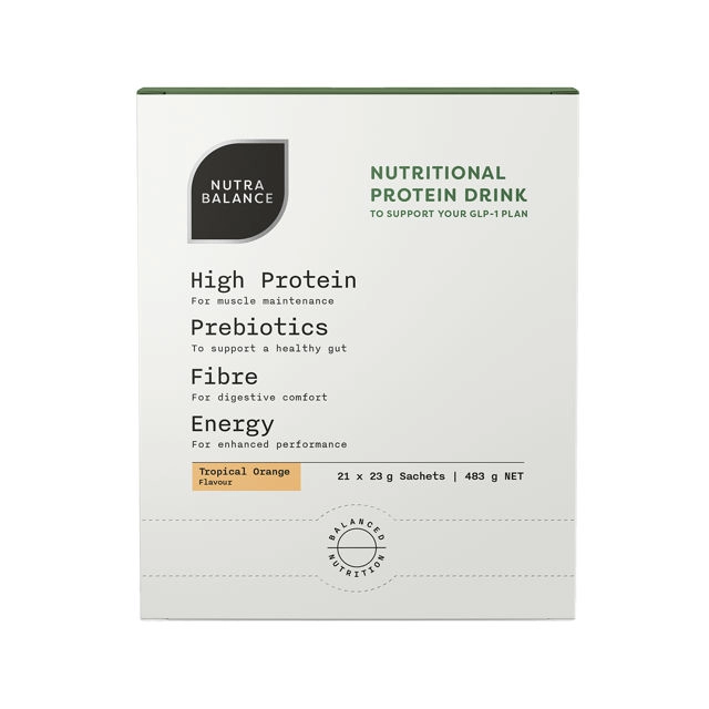 Nutrabalance Nutritional Protein Drink Tropical Orange 21 Pack