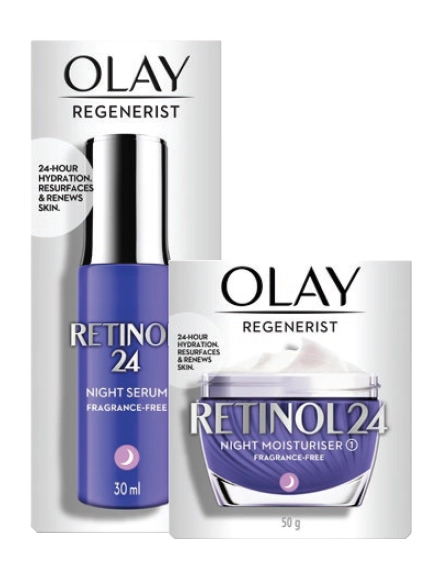 Olay Retinol Face Serum 30ml or Regenerist Retinol Face Cream 50g