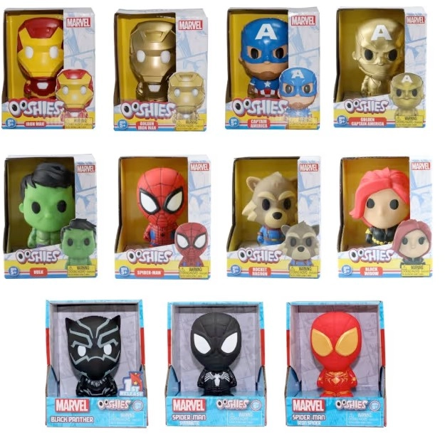 10cm Marvel Ooshies Action Figure - Assorted