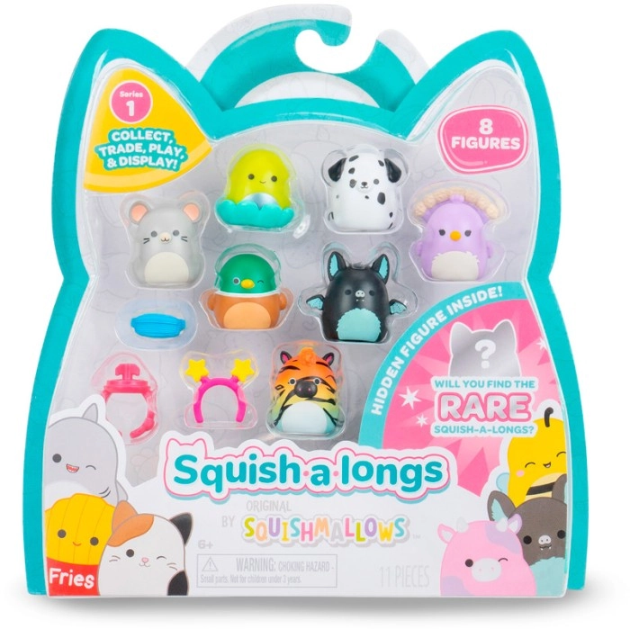 11 Piece The Original Squishmallows Squish-a-Longs Toys - Assorted