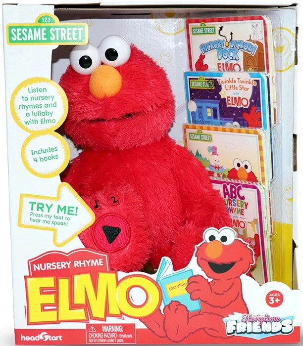 123 Sesame Street HeadStart Storytime Friends Nursery Rhyme Elmo