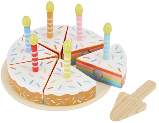 14 Piece Wooden Cake Playset