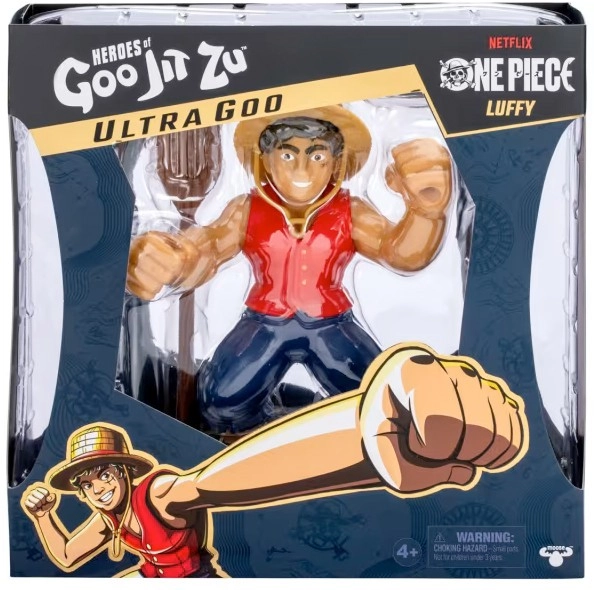 18cm Heroes Of Goo Jit Zu Netflix One Piece Luffy Deluxe Ultra Stretchy Collectible Goo Filled Figure