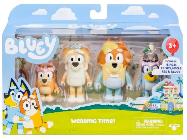 4 Pack Bluey S10 Figures - Assorted