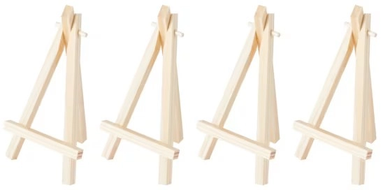 4 Pack Mini Easel Set