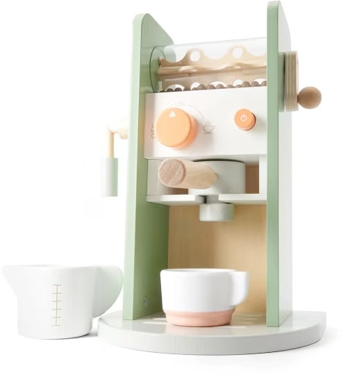 4 Piece Wooden Coffee Machine Toy