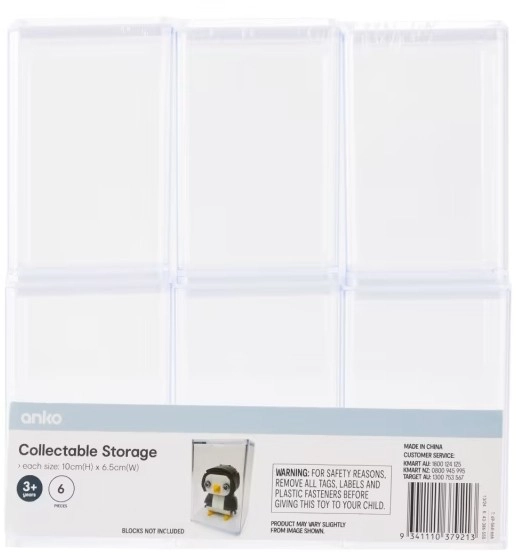 6 Pack Collectable Storage