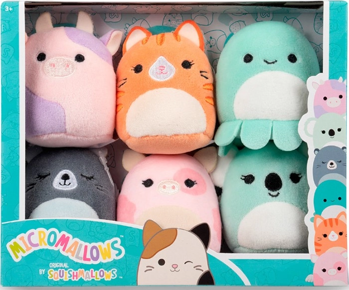 6 Pack The Orginal Squishmallows Micromallows - Assorted