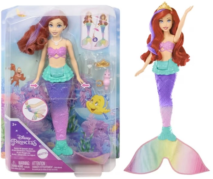 Disney Princess Swim and Splash Ariel Doll