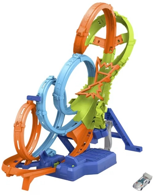 Hot Wheels Action 4-Loop Crash Out Track Set