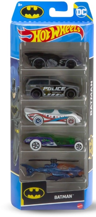 Hot Wheels DC Batman Cars 5 Pack