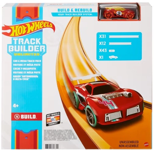 Hot Wheels Track Builder Unlimited Car & Mega Track Pack