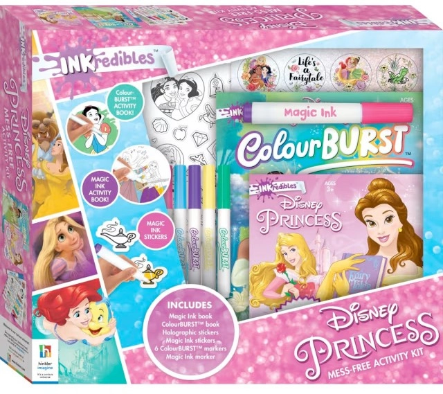 INKredibles Disney Princess ColourBurst Mess-Free Activity Kit - Book