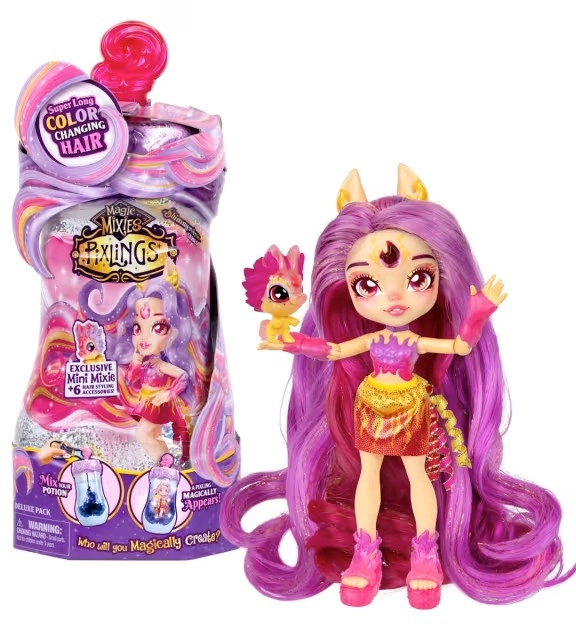 Magic Mixies Pixlings Deluxe Pack: Pippa the Firehorse Pixling Playset - Assorted