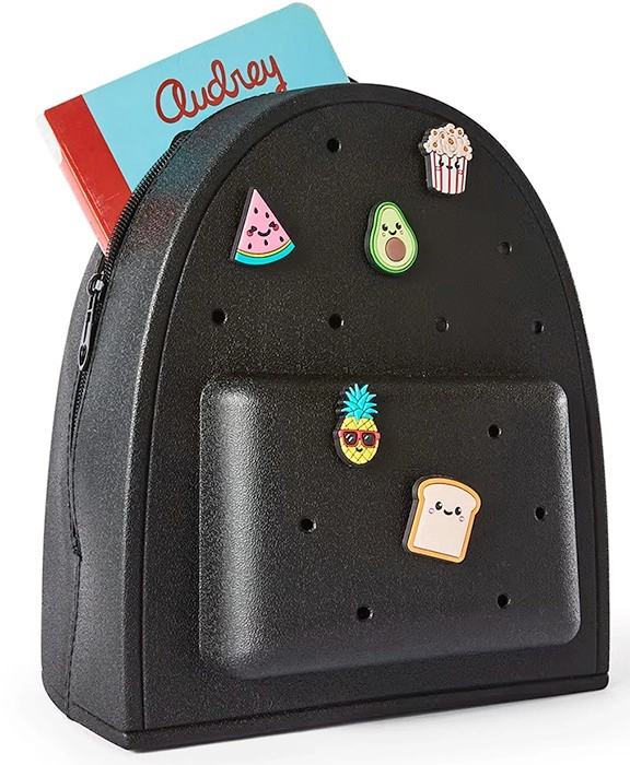 Mini Backpack with Charms - Black