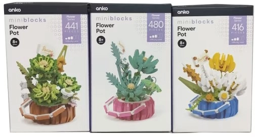 Mini Blocks Flower Series: Mini Flower Pot Playset - Assorted 2