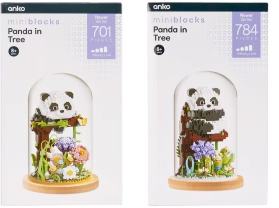 Mini Blocks Flower Series: Panda in Tree - Assorted