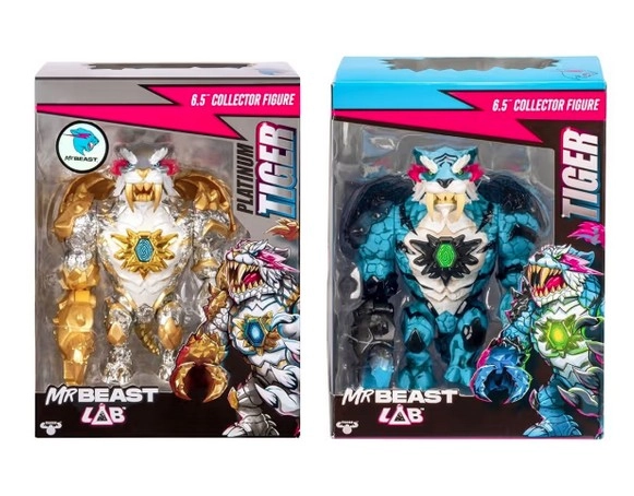 MrBeast Lab Apex Beast Collector Figure, Apex Beast Tiger - Assorted