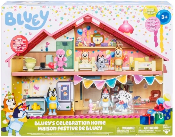 NEW 28cm Bluey's Birthday Celebration Home Playset