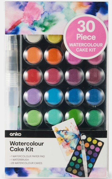 NEW 30 Piece Watercolour Cake Kit